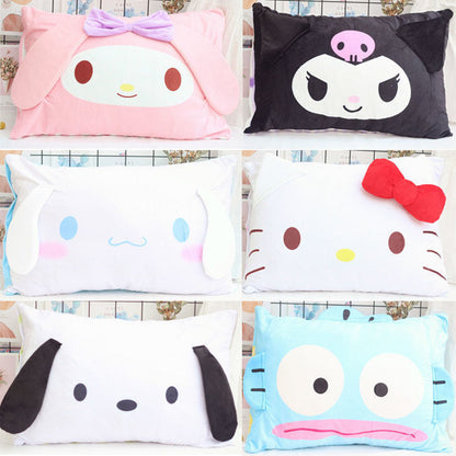Hello Kitty Kuromi My Melody Cinnamoroll Bed Pillow Case Cover Soft Pillowcase A
