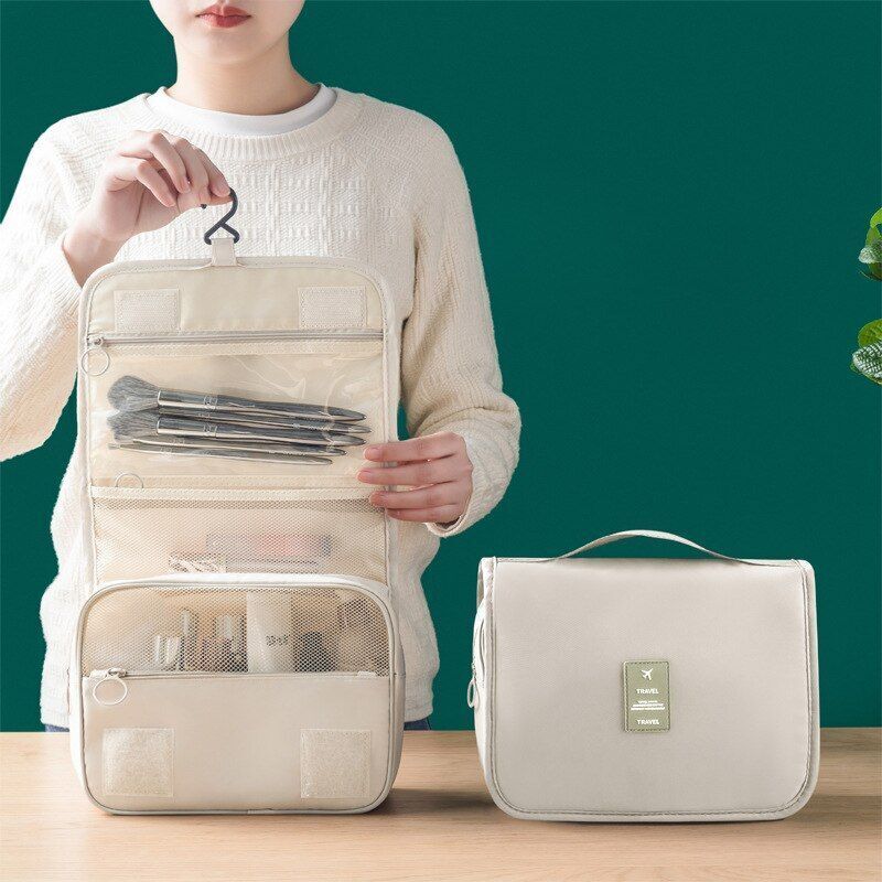 Makeup Bag Traveling Cosmetic Toiletries Organizer Waterproof Storage Pouch 1 Pc