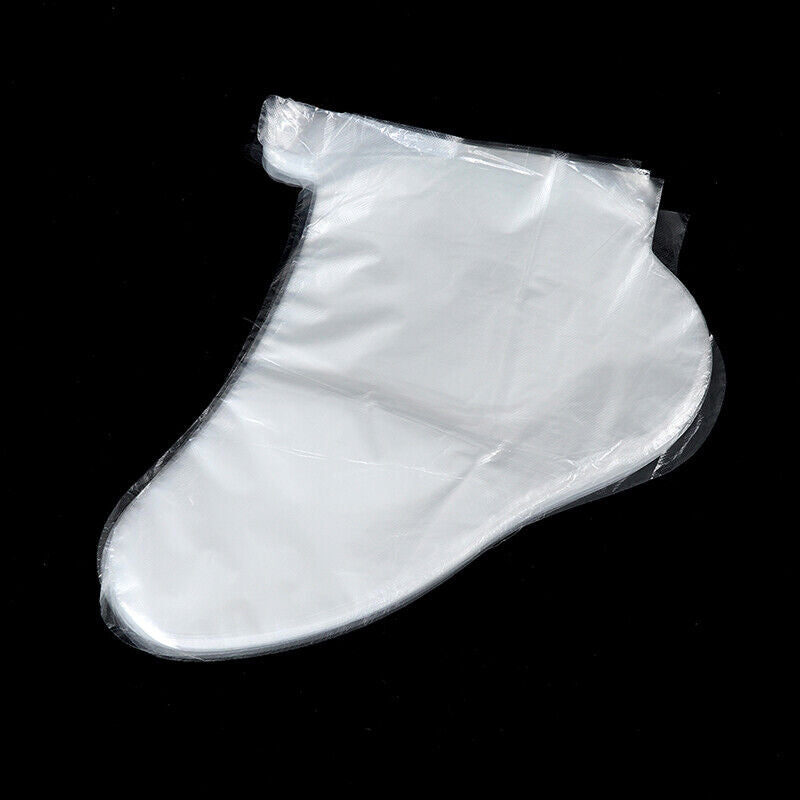 100pcs Clear Plastic Disposable Bath Liner Foot Pedicure Spa Wax Cover Bag S-ca