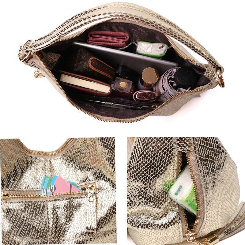 Leather Shoulder Bag Handbag Female Stylish Tote Hobos Cross Body Bags