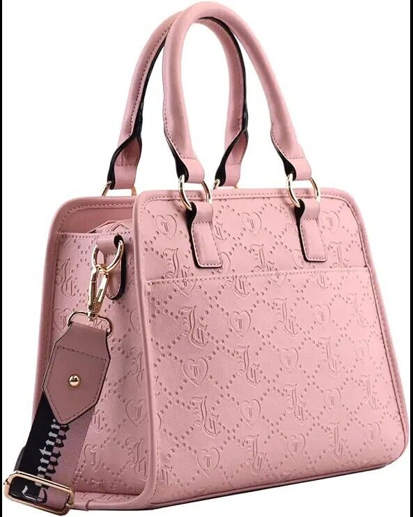 NEW! Juicy Couture Women's Charm I'm Sure Satchel Bag Dusty Blush Ideal Gift