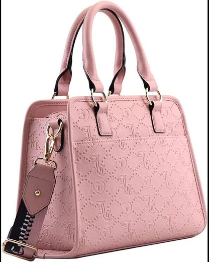 NEW! Juicy Couture Women's Charm I'm Sure Satchel Bag Dusty Blush Ideal Gift