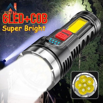 Lamparas de mano recargables led linternas alta potencia 1000000 lumens potente