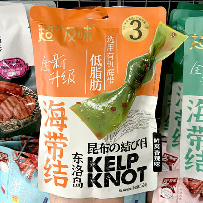 超友味新品有机海带结脆嫩酸辣海带丝organic Kelp Knot Crispy Hot & Sour Shredded Kelp 150g