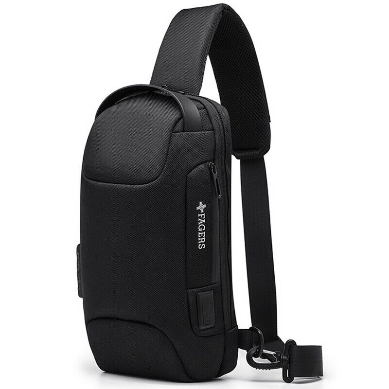 Men's Sling Backpack Oxford cloth Waterproof&Anti-theft Crossbody Bag Camouflage