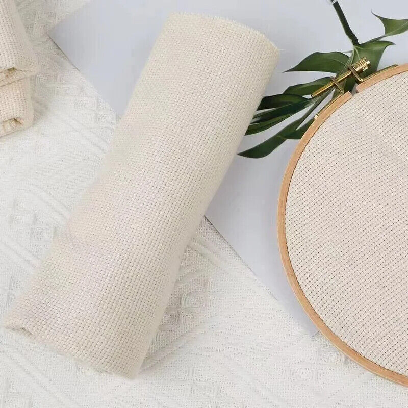 Embroidery Cloth Monks Fabric DIY Needlework Sewing Punch Needle Kit Accessories