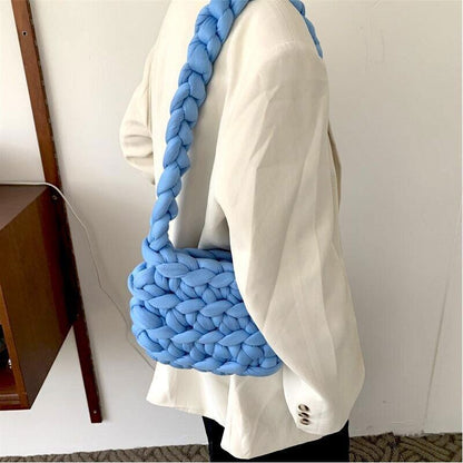 Shoulder Handbag Women Handmade Crochet Bags Girls Rope Crossbody Bags