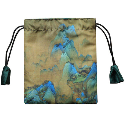 Chinese Velvet Jewelry Buddha Bag Organizer Storage Bag Jewelry Teacups Case NEW