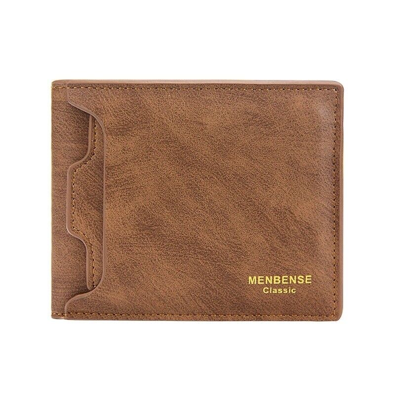 Men Money Bag Fashion Soft Leather Mini Card Holder Hasp Coin Pocket Slim Wallet