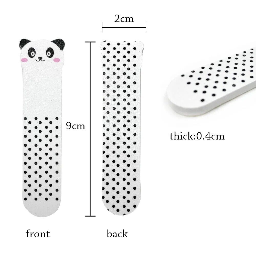 Nail Buffer Sanding Files 50Pcs Mini Sandpaper Animals DIY Finger Tip Salon Tool