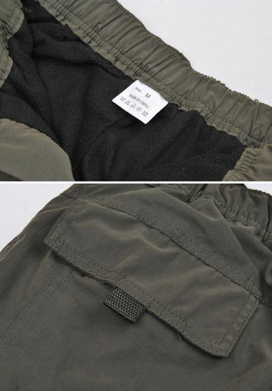 Mens winter thick Casual Military Cargo Pants Cotton Baggy loose outdoor Trouser