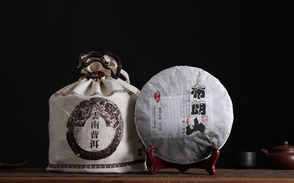 357g Yunnan Pu'er Tea Bulang Mountain Raw Cake Big Old Tree Seven Seeds Cake
