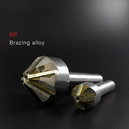 Brazing Carbide Countersink Drill With Blade 90 Degree Chamfering Milling Tool