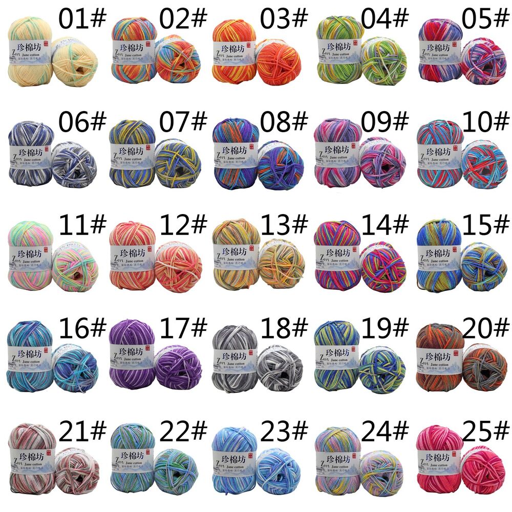 Hot Sale 50g Soft Crochet Yarn DIY Hand Milk Baby Cotton Knitting Wool Yarn