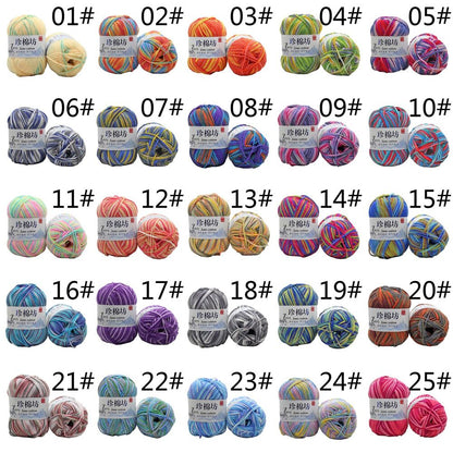 Hot Sale 50g Soft Crochet Yarn DIY Hand Milk Baby Cotton Knitting Wool Yarn