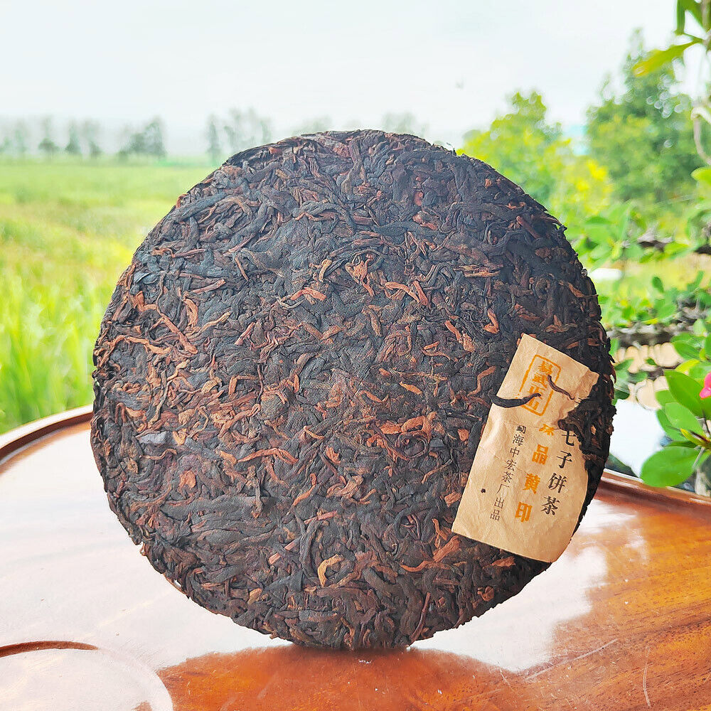 357g Yiwu Pu'er Ripe Tea Yunnan Seven Cakes Pu'er Tea HongJinYin Ripe Pu'er Tea