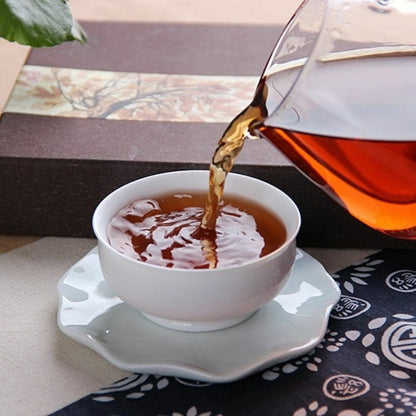 Amber * 2014 Haiwan Brown High Mountain Ancient Tree Puer Tea Ripe Brick 250g