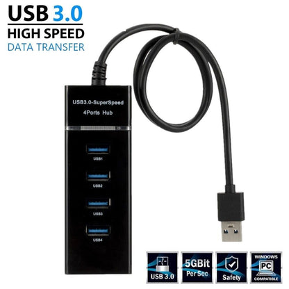 Cargador Enchufe para PC Computadora Mac Laptop 4 Puertos Portatil Adaptador