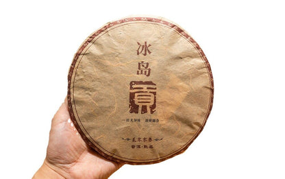 357g Puerh Ripe Tea Icelandic Tribute Cake Tea Aged Ripe Puerh Seven Seed Cake