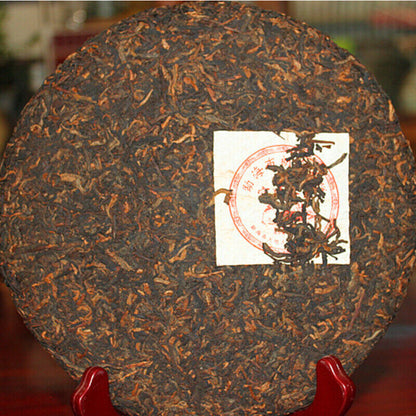 Yunnan Pu-Erh Mature Tea Cake Old Pu'er Tea Healthy Black Tea Premium357g-