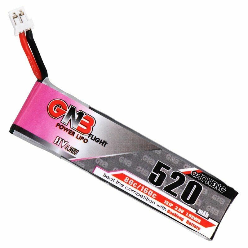 Lipo Battery 3/5PCS 3.8V 1S 520mAh 80C PH2.0 Plug