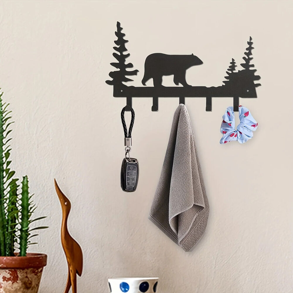 CIFBUY Metal Silhouette Key Hooks, Household Multi-Purpose Clothes Bag Key Hooks
