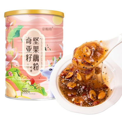 Chinese Asian Soup Chia Seed Mixed Lotus Root Soup Instant Breakfast Starch 500g