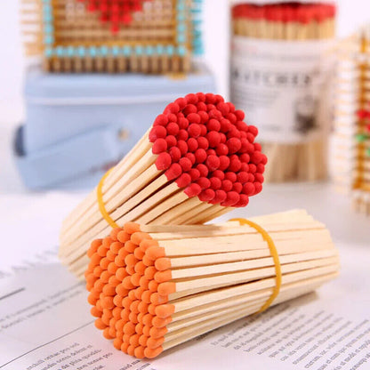 Matches 80Pcs Retro Aromatherapy Lengthen Thicker Match Lighting Tools Fire 75mm