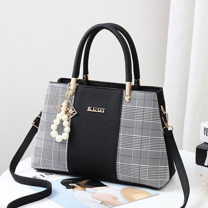 Women Handbag Ladies Embossed Shoulder Bag Ladies Bag Hairball Bag