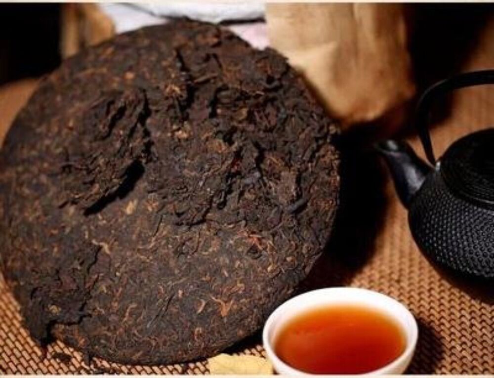 300g TIAN CHUN TAETEA Menghai Dayi Pu-erh Ripe Cake Organic Black Tea