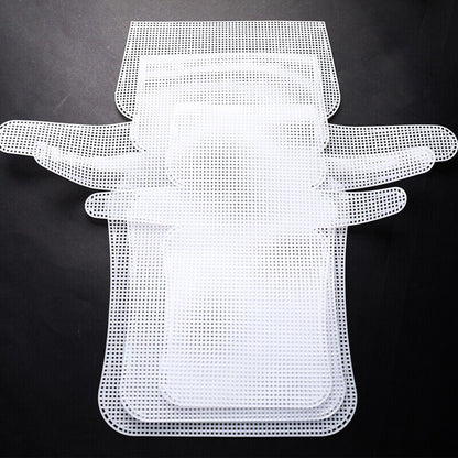 Auxiliary Knitting & Weaving Plastic Mesh Sheet Chenille Gold Velvet Diy Bag WO