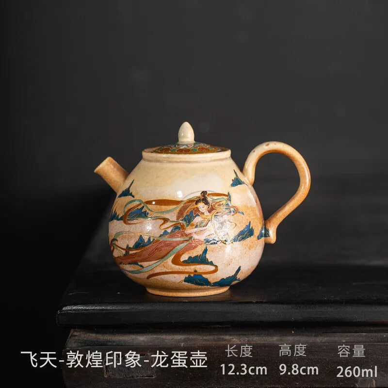 Dunhuang Single Cup Cultural and Creative Kung Fu Tea Set Tea Brewing Bowl