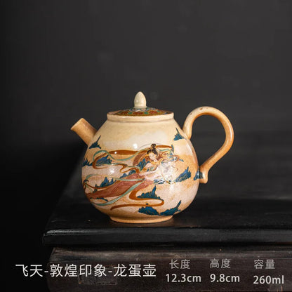 Dunhuang Single Cup Cultural and Creative Kung Fu Tea Set Tea Brewing Bowl