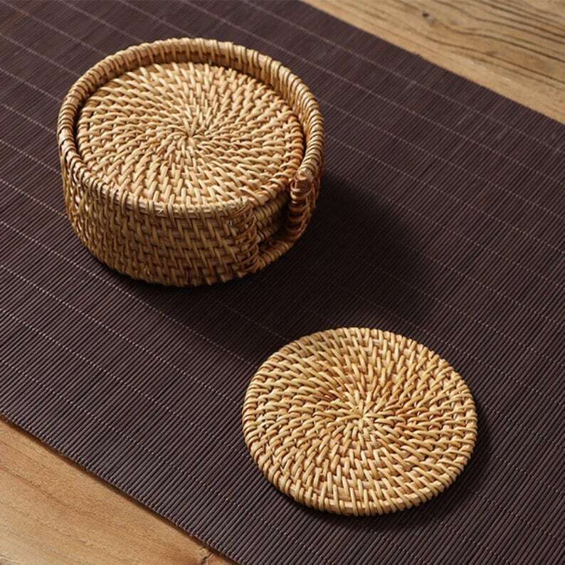 Straw Tea Mat|Coffee |Coaster|Teacup Mat|Cup Pad
