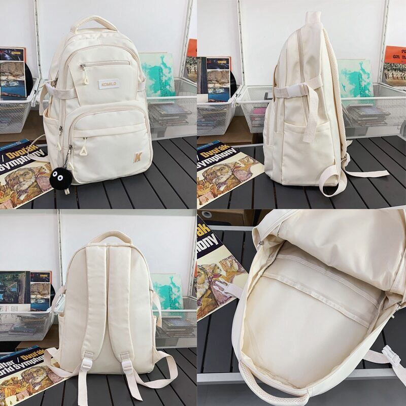 Buckle Backpack School Bag Student Shoulder Bag Teenage Girls Backpacks