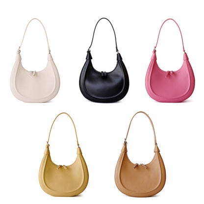 Convertible Real Leather Hobo Shoulder Bag Tote Purse Saddle Fashion Crossbody