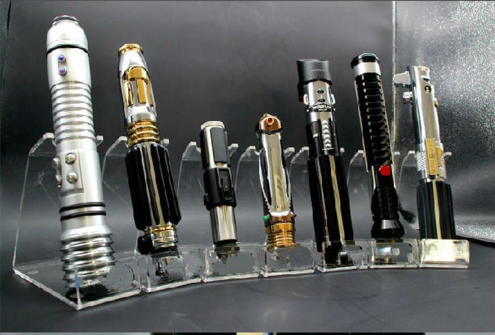 New Lightsaber Rack Stand Holder for Lightsaber Force Fx Clear Top Saber Stand