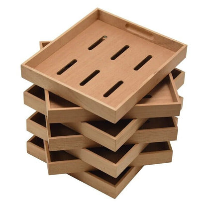 Cedar Humidor Trays Wooden Portable Holder Smoking Accessories Tools 25x22x3.3cm