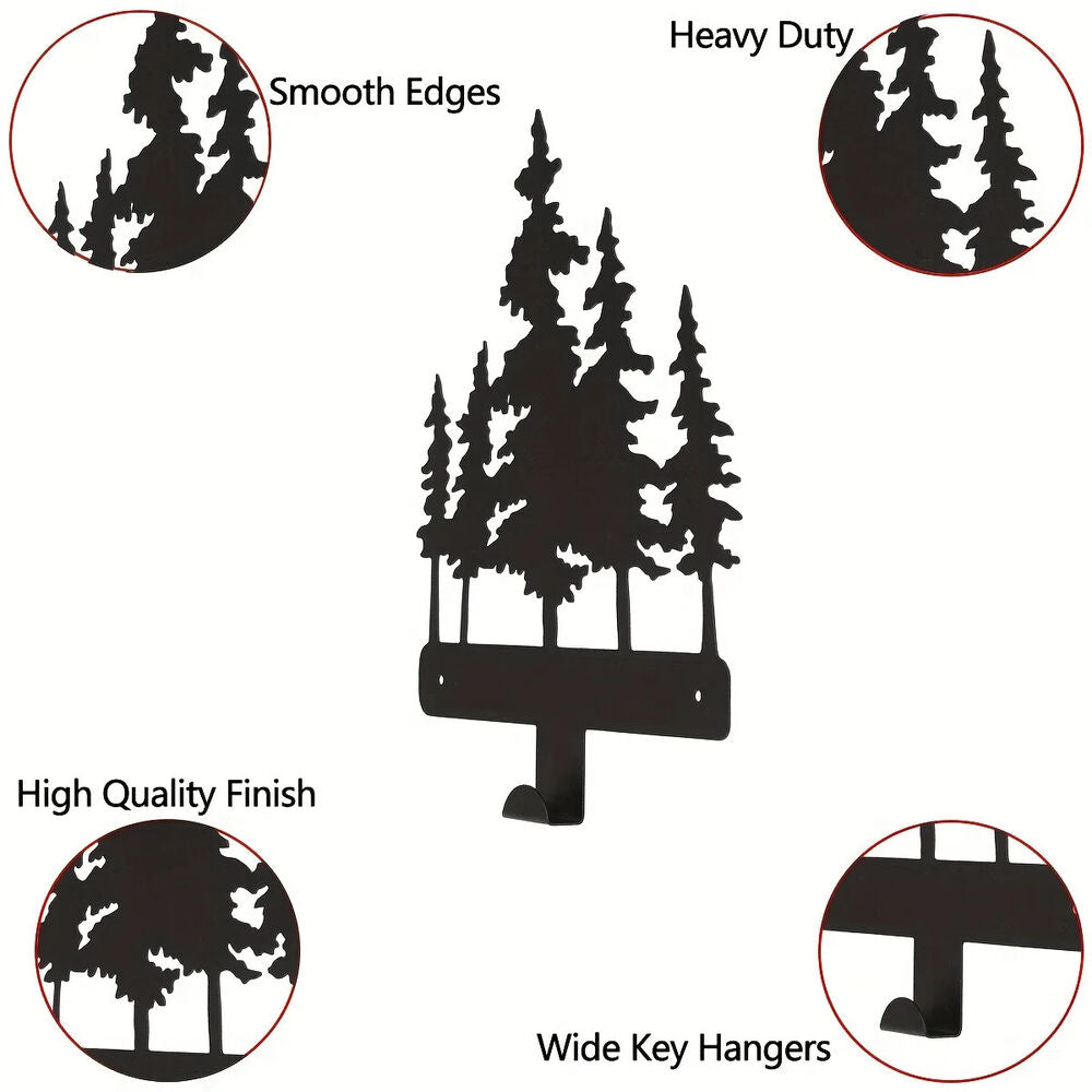 Metal Silhouette Key Hooks, Household Multi-Purpose Clothes Bag Key Hooks