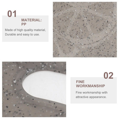 Chopping Block PP Kitchen Fruit Vegetable Cutting Board Round Marble 31x31x0.5cm