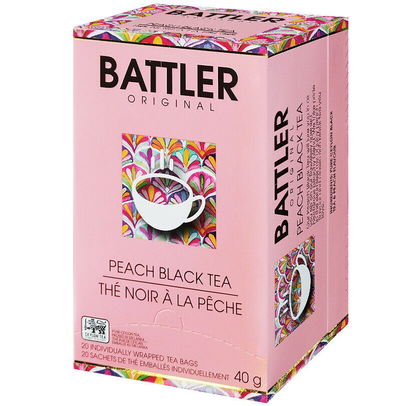 BATTLER Sri Lanka Ceylon Black Tea, Green Tea, Fruit Tea Multi-Flavor 20Pc/ Box