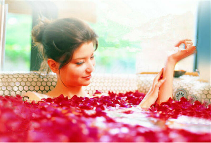 Dried Rose Petals Bath Tools Natural Flower Petal Spa Whitening Shower Baking