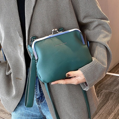 Bag Women Messenger Bag PU Leather Lady Shoulder Crossbody Bag Lock Bags