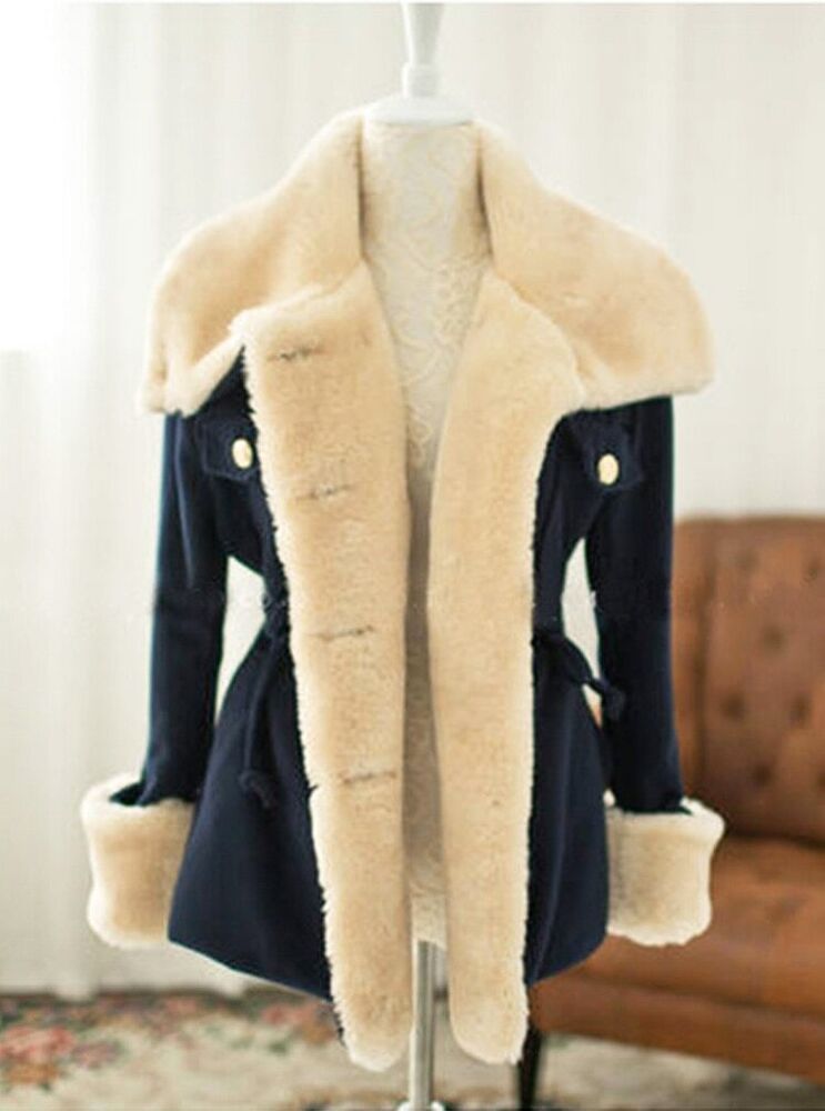 Jackets Women Casual Slim Thick Double College Wind Female Cotton Coats