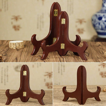 5/6/7/8" Wooden Storage Bracket Plate Holders Multifunction Display Stand Decors