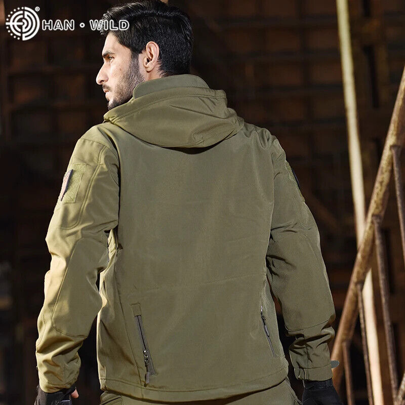 Jacket Shell Trainning Men Tactical Jackets+Pant Outdoor Army Hunting Suit
