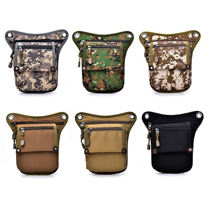 New Metal Detector Camouflage Bag Drop Leg Finds Pouch with Waist Shoulder Belt