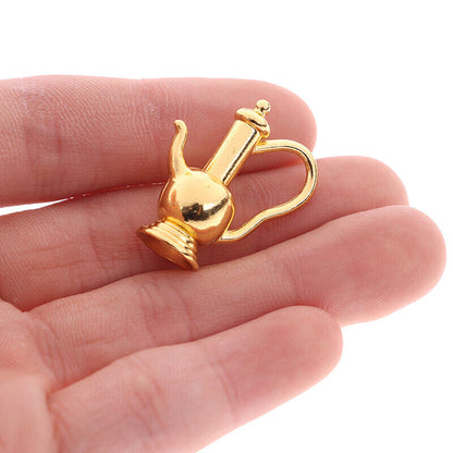 1: 12 Dollhouse Miniature Metal Tea Set Teapot Cup Plate Furniture Toy-ca