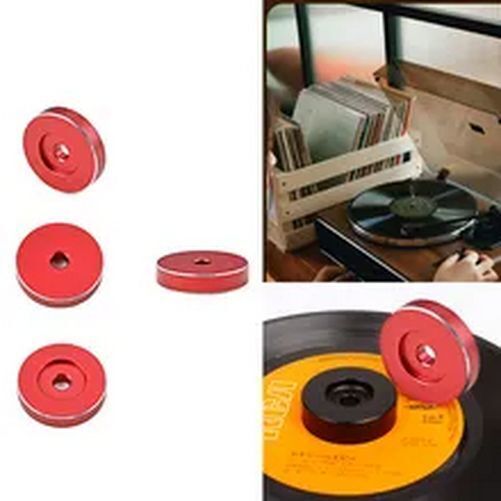 Vinyl Record Turntables Adapter Solid Aluminum Vinyl Records Adapter Player 7"