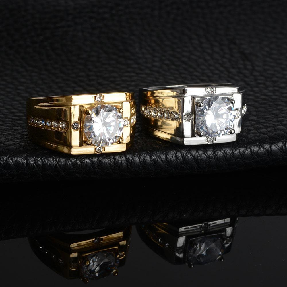 Anillos De Tungsten En Oro 10k Sortijas De Hombre Regalos Joyeria Fina Alianzas